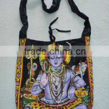 shiva printed indian bags