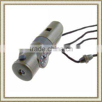 Multifunction Compass, Whistle Compass, 7-1 Function Camping Compass