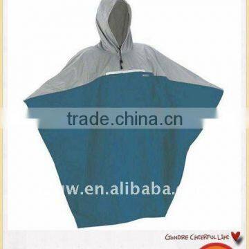 Drawstring closure rain poncho rain cape