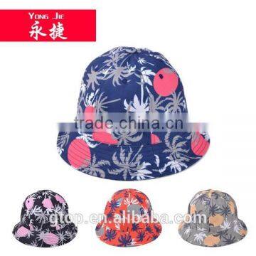 Fashion Floral Print Bucket Hat Boonie Outdoor Cap