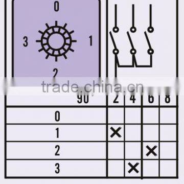 25A 2-CELL 4POS Reversing Cam Switch photo-2