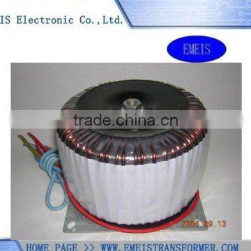 low frequency Silicon toroidal Transformer with cover