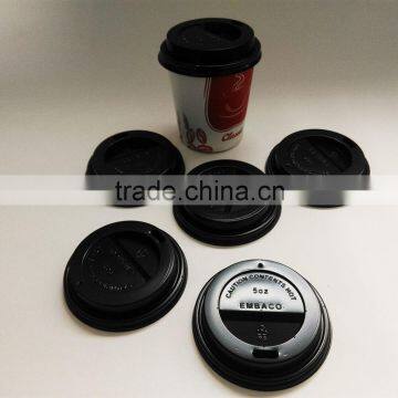 6oz paper cup lids with black printed and good quality 68mm