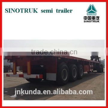 3 Axle 40ft/20ft container flat bed Trailer for sale