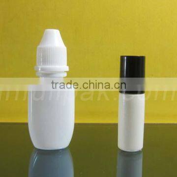 Empty Oval Shape Eye Drop Bottle and White E Liquid Dropper Bottle