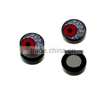 Magnetic Shot Eye Fake Stud Acrylic Fake Plug Ear Stud Earrings