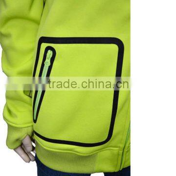 Breathable Membrane Windbreaker Men's Softshell Jacket With Hood photo-5