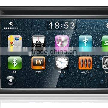 Double din car stereo with external microphone