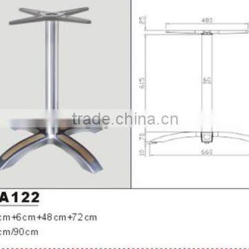 Modern practical steady hot sale aluminum coffee dining table base metal table leg furniture leg HS-A122