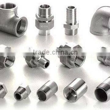 TP304 thread stainless steel union elbow fitting