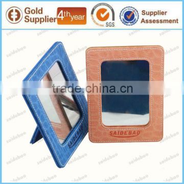 Hight Quality Gift pu cosmetic mirror