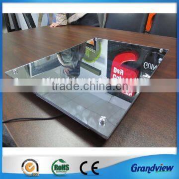 slim crystal magic mirror advertise sign