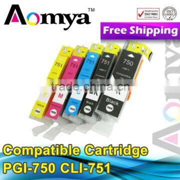 pgi-750 cli-751 ink cartridges for canon mg5470/mg6370/ip7270/MX722/ MX922