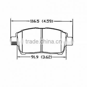 D822 04465-17100 Fronts for BYD Geely changing brake pads