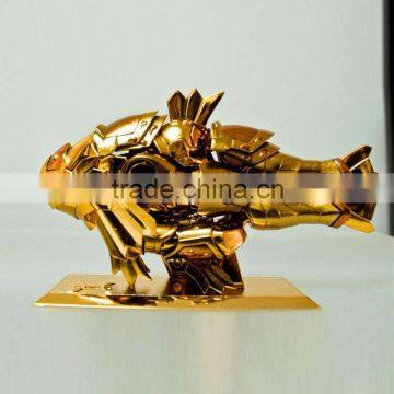 Goldden resin sculptures art design of the Zodiac