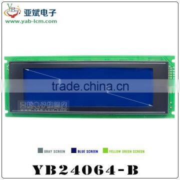 Monochrome graphic industrial control LCD Display 240x64 graphic LCM