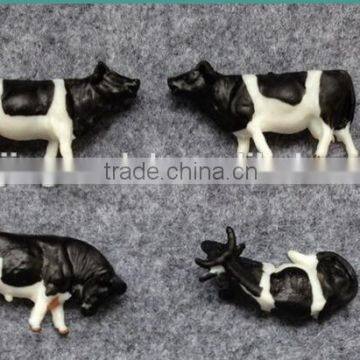 HO scale plastic color cow for 1:87