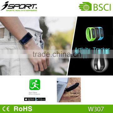 Bluetooth bracelet for ios and android smart phones activity and sleep tracker