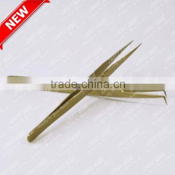 Gold Plated Eyelash Extension Tweezers