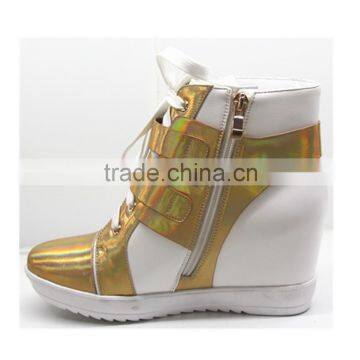 2015 Newest Fashion Women Patent Leather Boots photo-3