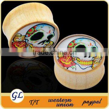 TP04120 wood plug jewelry skeleton body piercing