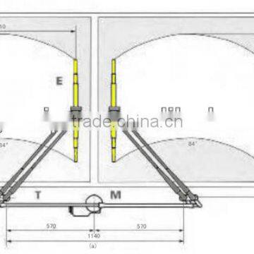 Wiper Assembly for Bus,Synchronised Pantograph wiper system with 1 motor, Medium duty for bus