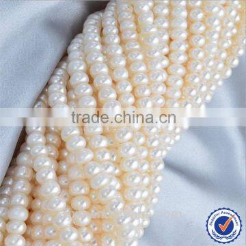 6-7mm Oblate Freshwater Cultured Pearl loose beads