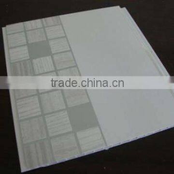 light grey color,half printed pvc wall panel