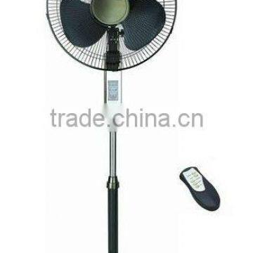 good quality powerful 16" rechargeable fan with led FACTORY