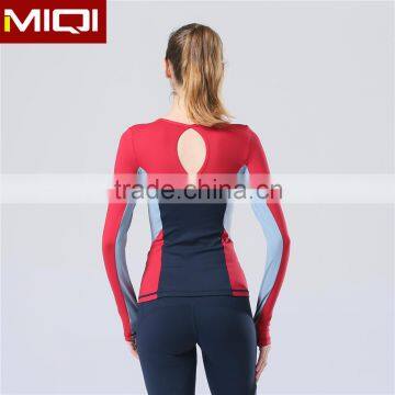 2016 latest design seamless women fitness yoga wear long sleeves for sports active wear wholesale