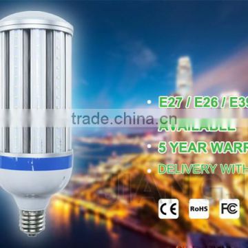 DLC ETL UL Approved Waterproof LED Corn Lamp 45W with LEDs and Rubycon Capacitors, Retrofit IP64 UL approved led corn bulb