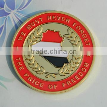 Cheap custom embossed euro challenge coins