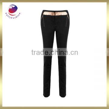 cotton and pu new model jeans pants