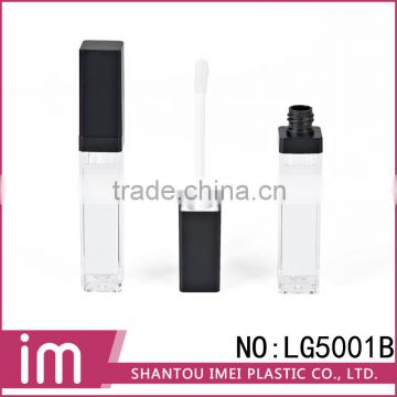 High quality empty plastic lipgloss tube containers with brush