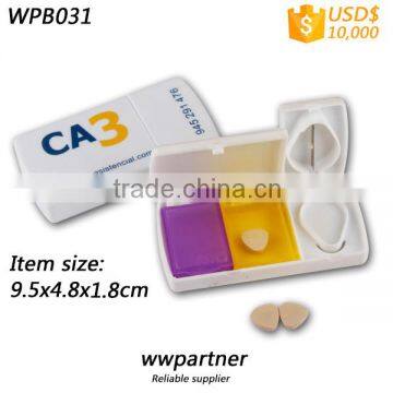 Printed Pill Cutter Pill Box for Promotion