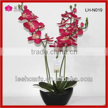 Plastic Fabric Orchid Flower Decorative Artificial Flower