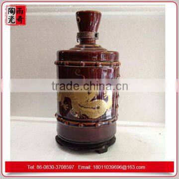 chinese dragon ceramic bottle for liquor