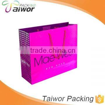 Coated paper custom made luxury printed paper bag