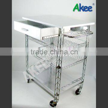 Kitchen Carts Modern Rolling Serving Cart Top Kitchen Cart Kitchen Serving Trolley photo-2