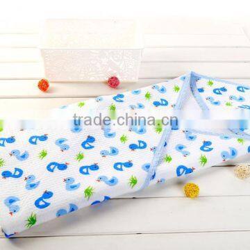 Knitted Jacquard Baby Wrap Blanket Infant Swaddle Baby Hodded Towel Sleeping Bag Quilt