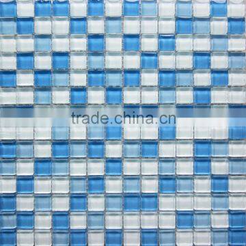 20mm Bathroom and Swimming Pool Crystal Glass Mosaic Tile