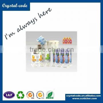 China factory price adhesived sticker paper roll