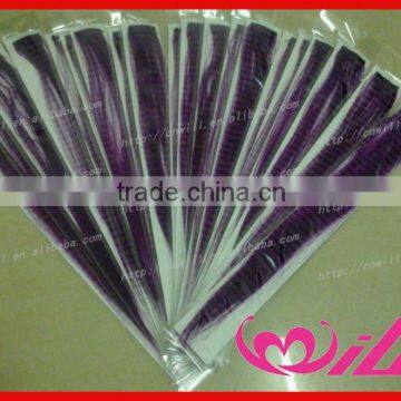 crazy color purple animal print hair extension