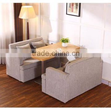 2 Person Seating Booth Table and Chair for Coffee Shop YR7026 photo-4