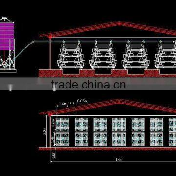 chicken farm equipment H type chicken cage