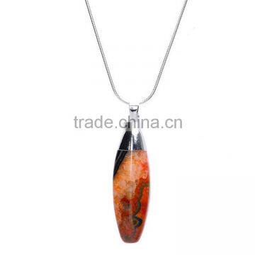 Jewelry 2016 Hot Gemstone Necklace Crystal Stone Pendant Necklace photo-4