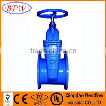 ANSI non rising stem ductile iron cast iron soft-sealing flange gate valve