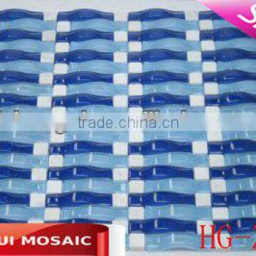 blue Arched Glass Mosaic HG-Z062