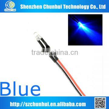 hot sales 2014 BLUE FLASHING PREWIRED 3MM LED LIGHT LAMP