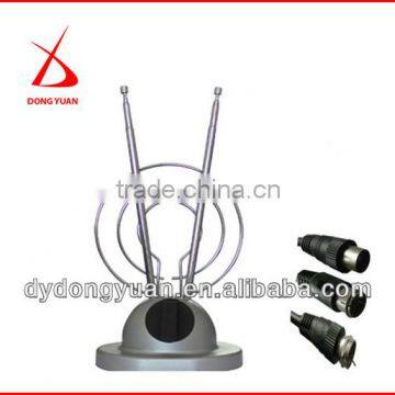 Telescopic rod rabbit ear antenna